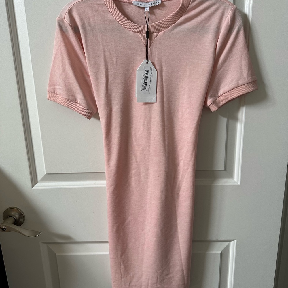 English Factory Pink Sheath Midi Dress Casual
